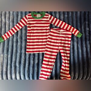 Hanna Andersson Red and White Striped Kids Pajama Set